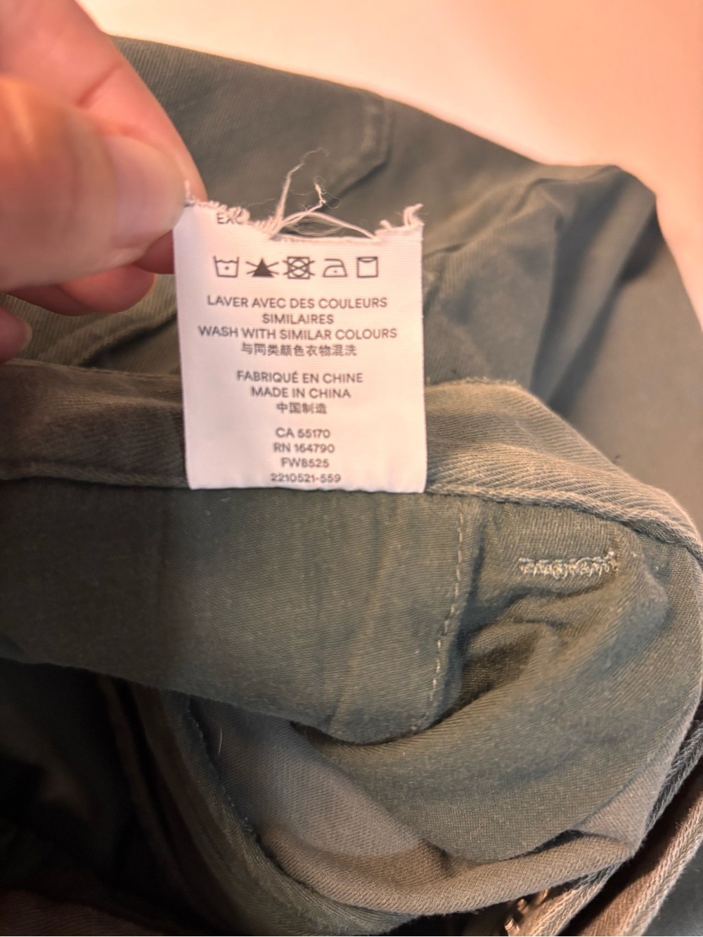 Frank & Oak The Jane Straight Leg Pant in Thyme or Olive Green, size 2 - Picture 10 of 13